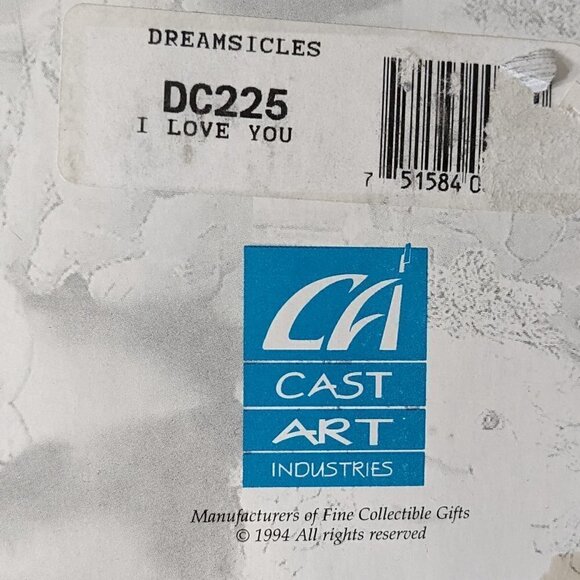 "DREAMSICLES" Collectible Treasures - I LOVE YOU; Cherub Angel; 4.5" x 3" DC225 - Picture 5 of 5